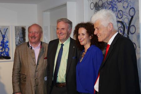 Buergermeister Dr. Ralf Heiner, Konrad Adenauer, Herwig Nowak und Gela Abutalebi.