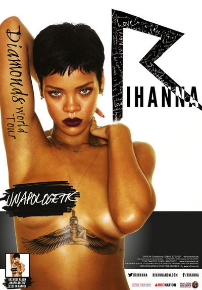 Die RIHANNA DIAMONDS WORLD TOUR, die am 8. März in Buffalo, New York startet, macht in über 28 Städten in ganz Nordamerika Halt, bevor am 26. Mai die erste Europa-Show in Spanien stattfindet. Für Deutschland, Österreich, Belgien, Finnland, Frankreich, die Niederlande, Norwegen, Schweden und Großbritannien wurden nun Konzerte bestätigt