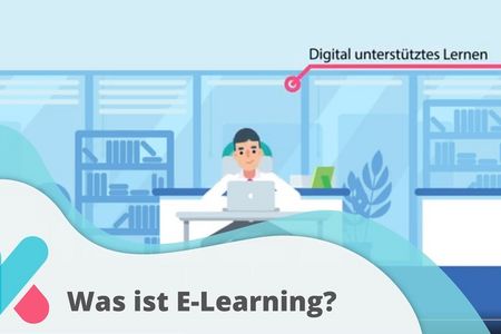 Beim E-Learing lerntman über eine Lernplattform