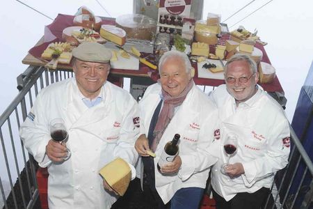 Heinz Winkler, Eckart Witzigmann und Hans-Peter Wodarz freuen sich auf das  4. Kulinarik und Kunst-Festival in St. Anton am Arlberg