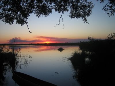 Okavango-Delta Sonnenuntergang Okavango-Delta Sonnenuntergang