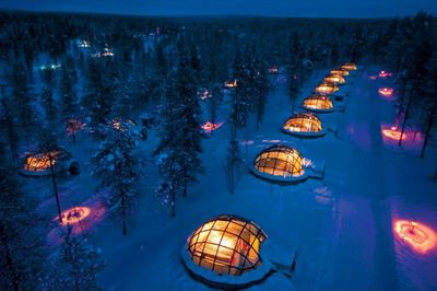 Glasiglu Kakslauttanen in Lappland