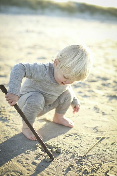 Merinowolle Overall in grau