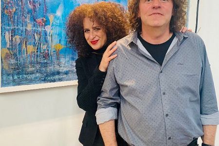 Gila Abutalebi mit Martin Sasse