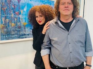 Gila Abutalebi mit Martin Sasse Gila Abutalebi mit Martin Sasse