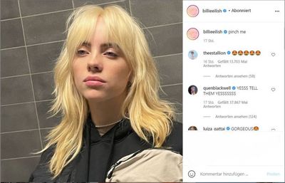 Mit diesem Foto von sich hat Billie Eilish einen Instagram-Rekord gebrochen