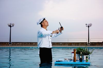 Essen und Trinken Kochkurs Slowenien Koch am Pool Essen und Trinken Kochkurs Slowenien Koch am Pool