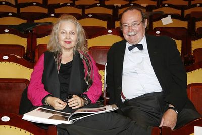 Hanna Schygulla und Verleger Lothar Schirmer.