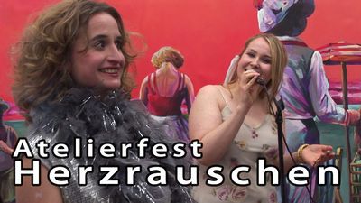 Gottfried Boehmer  praesentiert die Kuenstlerin Dorothea Schuele
