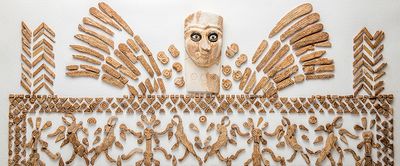 Paneel mit Elfenbeineinlagen aus Teheran, National Museum of Iran