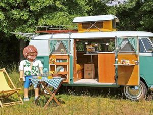 Ab in den Urlaub mit dem VW T1, Playmobil und Edeka Ab in den Urlaub mit dem VW T1, Playmobil und Edeka