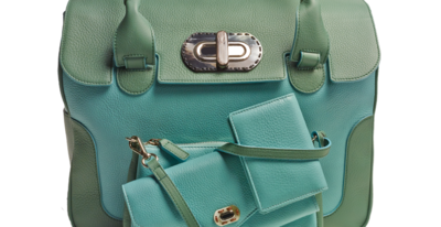 blau-graue Handtasche von Sonja Schweizer