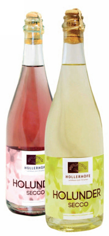 Essen und Trinken Hollerhoefe Holunder Secco