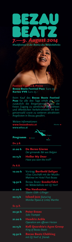 Programm des Bezau Beatz Festival